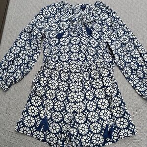 Roller Rabbit Target 2 Two Piece Set Blue Long Sleeve Crop Top and Shorts XS